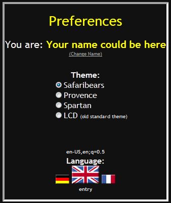 Preferences
